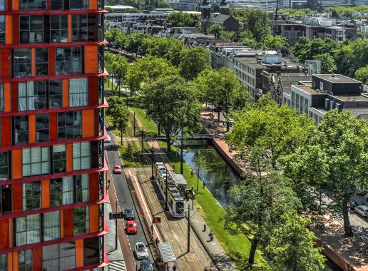 afgedekte bodem in stad